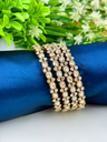 Golden Diamond Mehendi Polish Bangles 