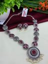 Ruby Round Oxidized Jewellery 