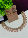 Victorian AD Necklace with Hydro Pink Stones 
