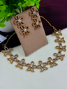 Floral Bow Design American Diamond Necklace Set – Trendy Victorian Jewellery 