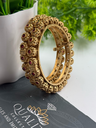 Lotus Bloom Carving Bangles
