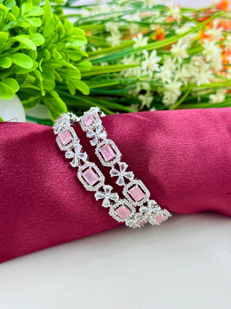 Hydro Pink AD Bangles 