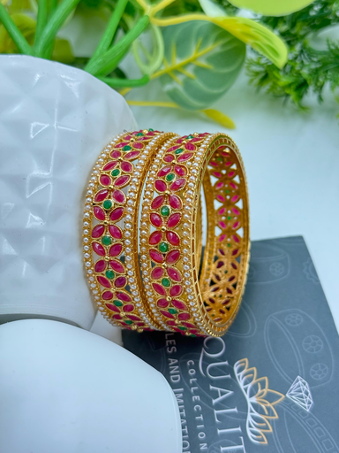 Floral Meenakari Bangles 