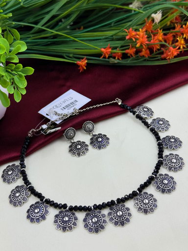 Floral Oxidized  Jewellery 