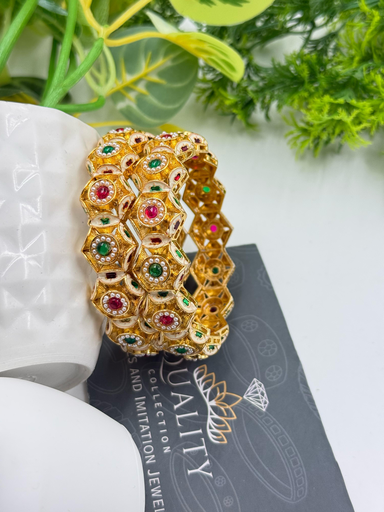 Royal Meenakari  Floral Bangles
