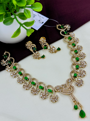Unique V type Necklace Set