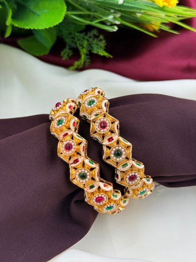 Royal Hexa Multistone Bangles