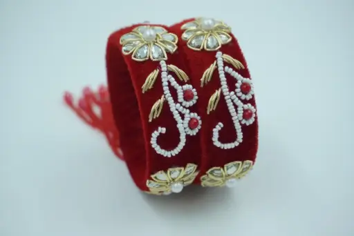 Handcrafted Designer Latkan Kada/Bangles D1