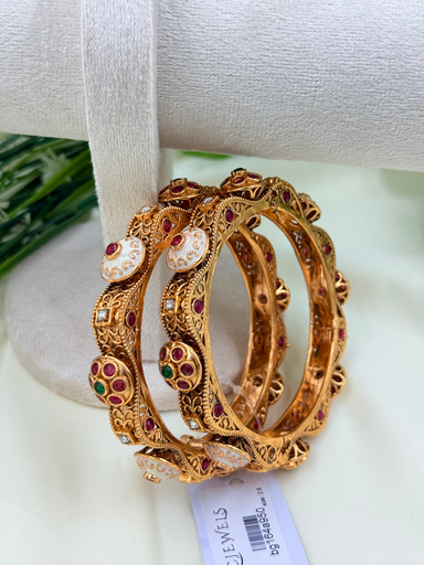 Rajwadi Enamel Meenakari Bangles