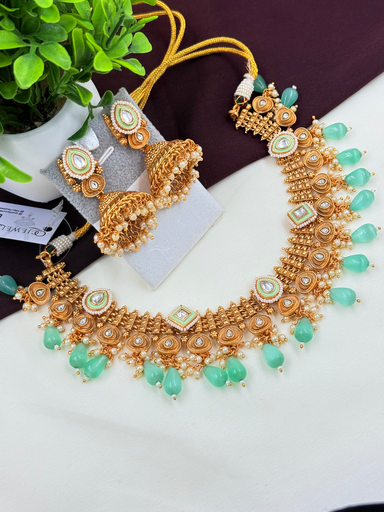 Mint Copper Necklace Set 