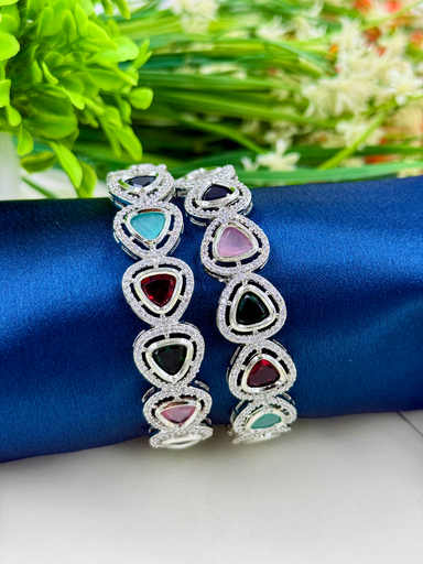 Triangular Multi-Coloured AD Bangles 