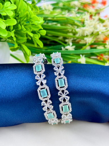 Hydro Mint Green AD Bangles 