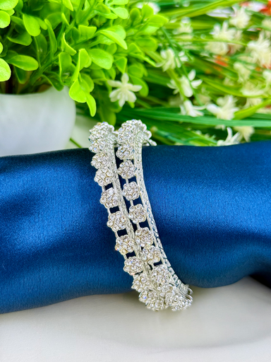 Silver Pacheli Party wear Bangles 